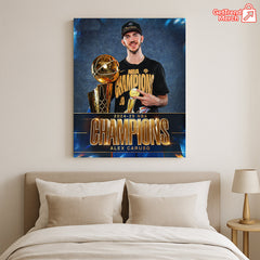Alex Caruso 2025 NBA Champion Poster Canvas – Thunder Basketball Finals Wall Art - Get Trend Merch