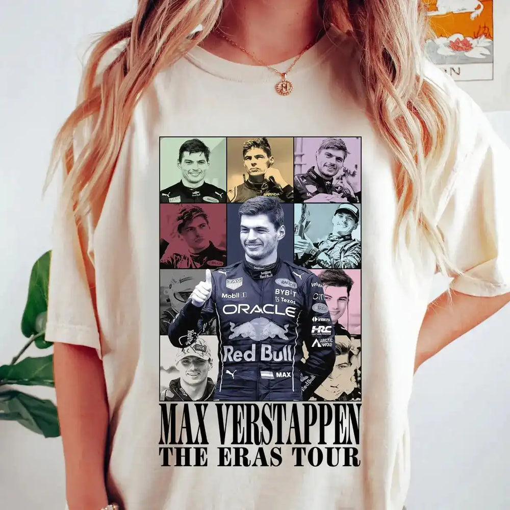 Max Verstappen The Eras Tour Shirt – Vintage Racing Graphic Tee, Formula 1 F1 Champion Meme T-Shirt - Get Trend Merch