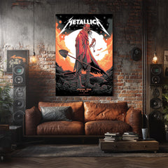 Metallica M72 World Tour 2025 Houston Texas Pop-Up Shop Concert Poster Canvas Wall Art - Get Trend Merch