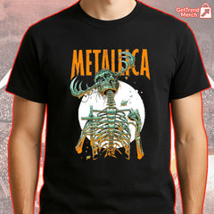 Metallica T-Shirt, M72 World Tour 2025 Houston, Until It Sleeps Load Skeleton, Luke Preece Art, Heavy Metal Concert Tee - Get Trend Merch
