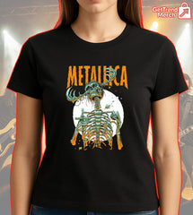 Metallica T-Shirt, M72 World Tour 2025 Houston, Until It Sleeps Load Skeleton, Luke Preece Art, Heavy Metal Concert Tee - Get Trend Merch