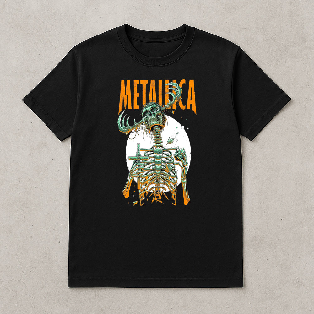 Metallica T-Shirt, M72 World Tour 2025 Houston, Until It Sleeps Load Skeleton, Luke Preece Art, Heavy Metal Concert Tee - Get Trend Merch