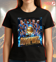 Oklahoma City Thunder 2025 NBA Champions Shirt – Basketball Finals Victory Apparel - Get Trend Merch