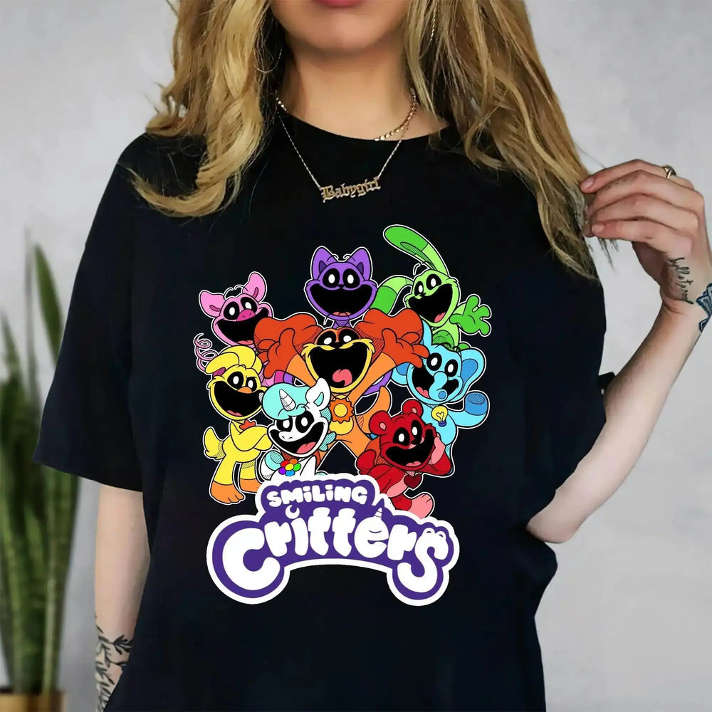 Poppy Playtime Chapter 3 Smiling Critters Catnap Shirt – Cute Horror Game Tee, Gaming Streetwear T-Shirt - Get Trend Merch