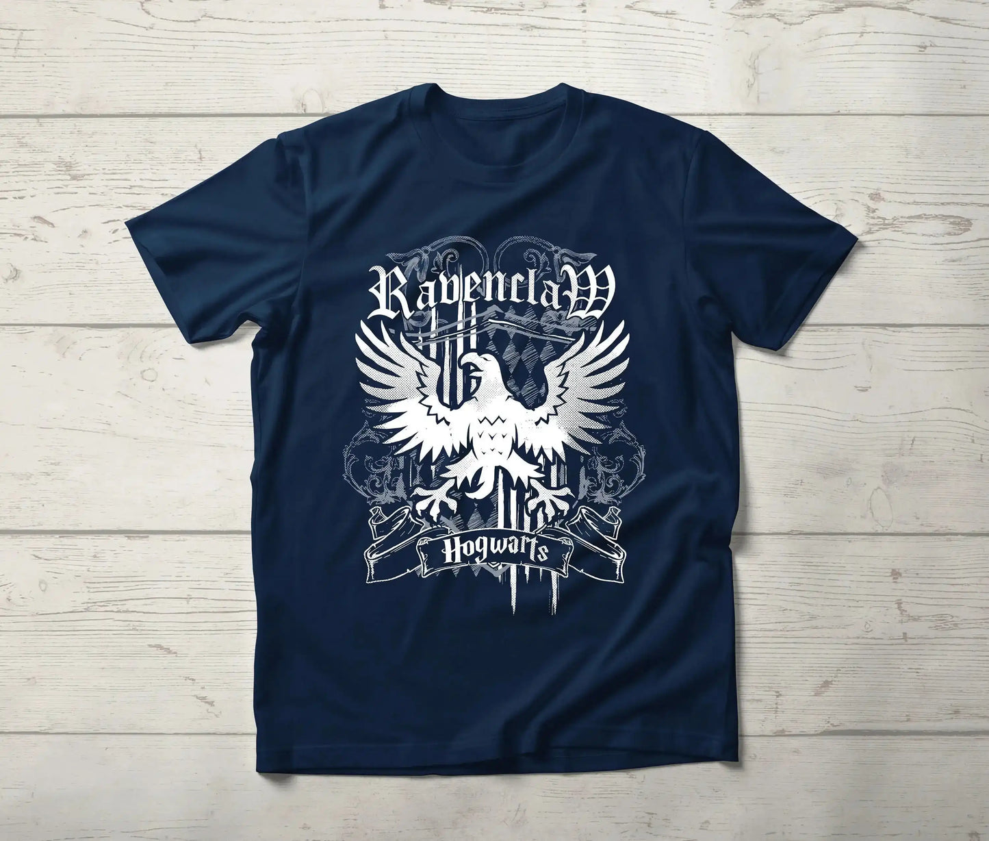 Ravenclaw House Gothic Crest Shirt – Vintage Wizard Hogwarts School T-Shirt, Bookish Potter Fan Gift Tee - Get Trend Merch