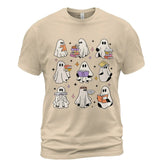 Trick or Read Ghost Shirt – Teacher Halloween Reading Shirt, Cute Bookish Ghost T-Shirt - Get Trend Merch