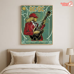 AC/DC PWR UP Tour Canvas Poster – June 26, 2025 “Tonight in Prague” Concert Art Print, Airport Letňany - Get Trend Merch