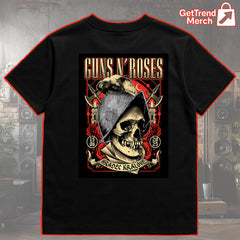 Guns N' Roses Concert Tour 2025 Hradec Králové Czech Republic June 15 Skull Soldier Art T-Shirt - Get Trend Merch
