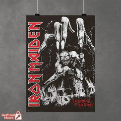Iron Maiden “The Number of the Beast” Poster | Eddie Devil Puppet Art Print – Classic Heavy Metal Canvas Wall Decor - Get Trend Merch