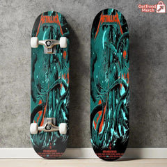 Metallica 2025 M72 Tour Skateboard Deck | Cthulhu Reaper Art – Limited Edition North America Drop - Get Trend Merch