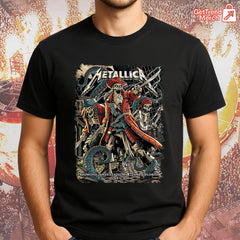 Metallica Concert Tour M72 World Tour June 6, 2025 - Tampa, FL Raymond James Stadium Pirate Skeleton Crew Official Band T-Shirt - Get Trend Merch