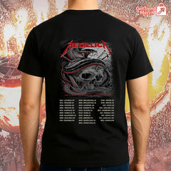 Metallica Concert Tour M72 World Tour May 1, 2025 Nashville, TN Nissan Stadium Skull & Viper Official Band T-Shirt - Get Trend Merch