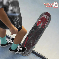 Metallica Denver 2025 Grim Rider Skateboard Deck | Limited Edition M72 Tour Art – June 27 & 29 Shows - Get Trend Merch
