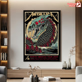 Metallica M72 North America Tour 2025 Canvas Poster – Rhys Cooper Artwork, Heavy Metal Wall Art Print - Get Trend Merch