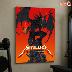 Metallica M72 Santa Clara 2025 Pop-Up Shop Poster Canvas Wall Art - Get Trend Merch
