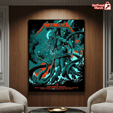 Metallica M72 Tour 2025 Canvas Poster – Tonight In Tampa Setlist Wall Art by Ken Taylor - Get Trend Merch