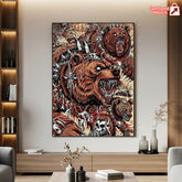 Metallica M72 Tour 2025 Denver Poster – Wild Battle Grizzly Bear Art Print, June 27 2025 Empower Field Concert by JML2Art - Get Trend Merch