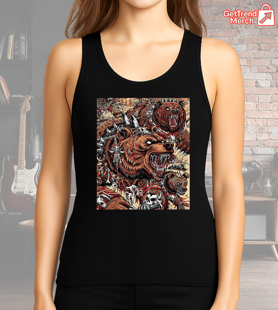 Metallica M72 Tour 2025 Denver Tank Top – Battle Grizzly Bear Graphic Shirt, June 27 2025 Empower Field Concert by JML2Art - Get Trend Merch