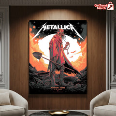 Metallica M72 Tour June 16 2025 Houston Texas NRG Stadium – Tonight In Houston Setlist Canvas Poster by Matt Ryan Tobin - Get Trend Merch
