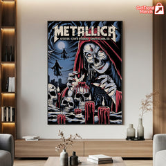 Metallica M72 World Tour – June 22, 2025 – Santa Clara, CA – Levi's Stadium – Night 2 Setlist Poster Canvas Wall Art - Get Trend Merch