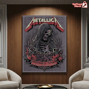 Metallica M72 World Tour May 28, 2025 Landover, MD Northwest Stadium – Tonight in Landover Setlist Poster Canvas Wall Art - Get Trend Merch