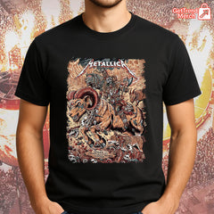 Metallica Concert Tour M72 World Tour - June 29, 2025 Denver, Colorado Empower Field at Mile High - No Repeat Weekend Setlist Official Band T-Shirt - Get Trend Merch