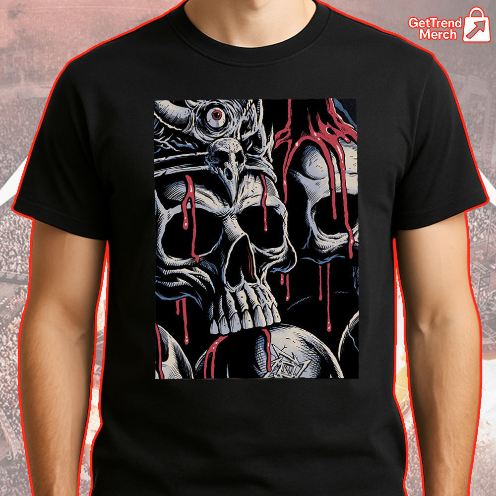 Metallica M72 World Tour Santa Clara June 21 2025 Levi’s Stadium Skull Art Brandon Heart T-Shirt - Get Trend Merch