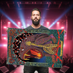 Queens Of The Stone Age Concert Tour 2025, Columbus Ohio, June 17, KEMBA Live, Poster Art Flag, 2-Sided House Flag, Limited Edition Tour Merch - Get Trend Merch