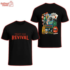 ReTro Treaty Oak Revival Western T-Shirt – Vintage Cowboy Rock Band Graphic Tee - Get Trend Merch