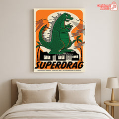 Superdrag Destination Weekend Poster Canvas – The Troubadour LA 2025 Limited Edition by Daykamp Creative, 12x18 Gig Print Wall Art - Get Trend Merch