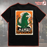 Superdrag Destination Weekend T-Shirt – The Troubadour LA 2025 Godzilla Print by Daykamp, Limited Edition Concert Tee for Fans - Get Trend Merch