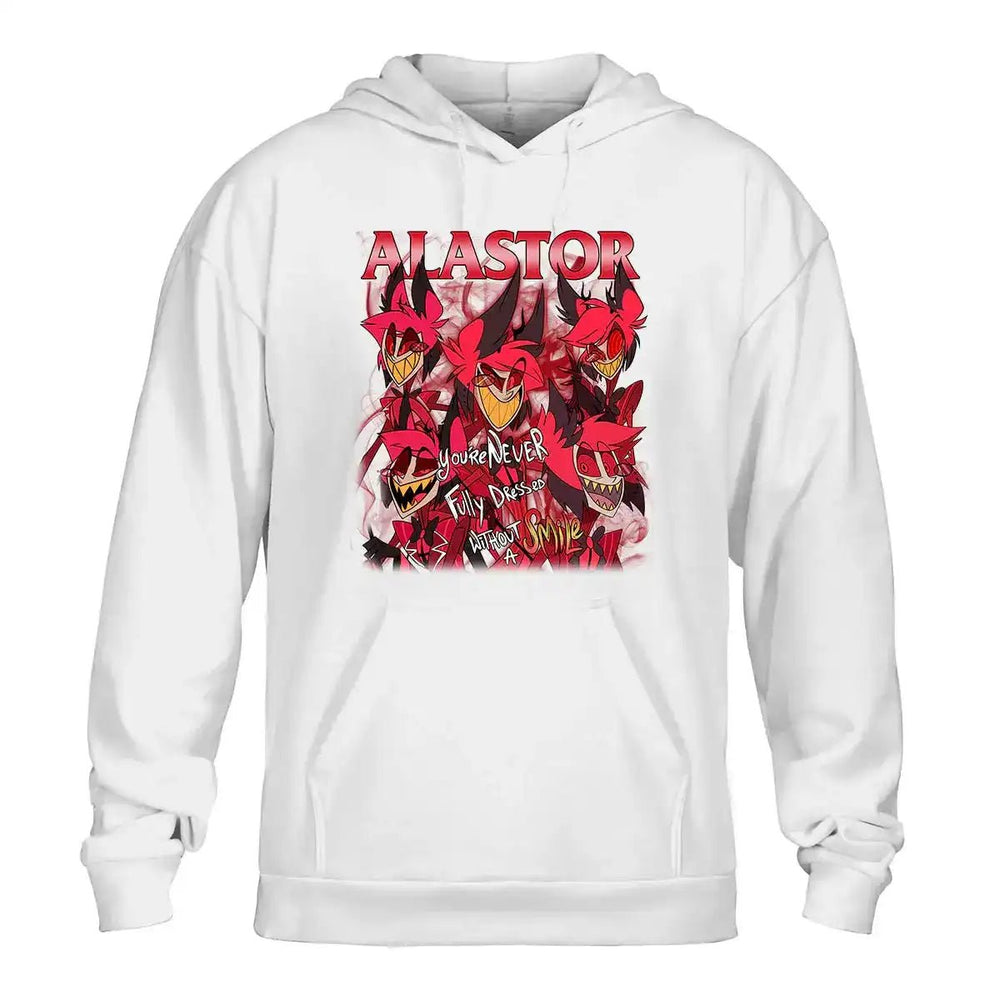 Alastor Hazbin Hotel Shirt – Radio Demon Fan Shirt, You're Never Fully Dressed Without A Smile, Hazbin Hotel Anime T-Shirt - Get Trend Merch