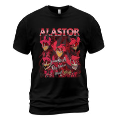 Alastor Hazbin Hotel Shirt – Radio Demon Fan Shirt, You're Never Fully Dressed Without A Smile, Hazbin Hotel Anime T-Shirt