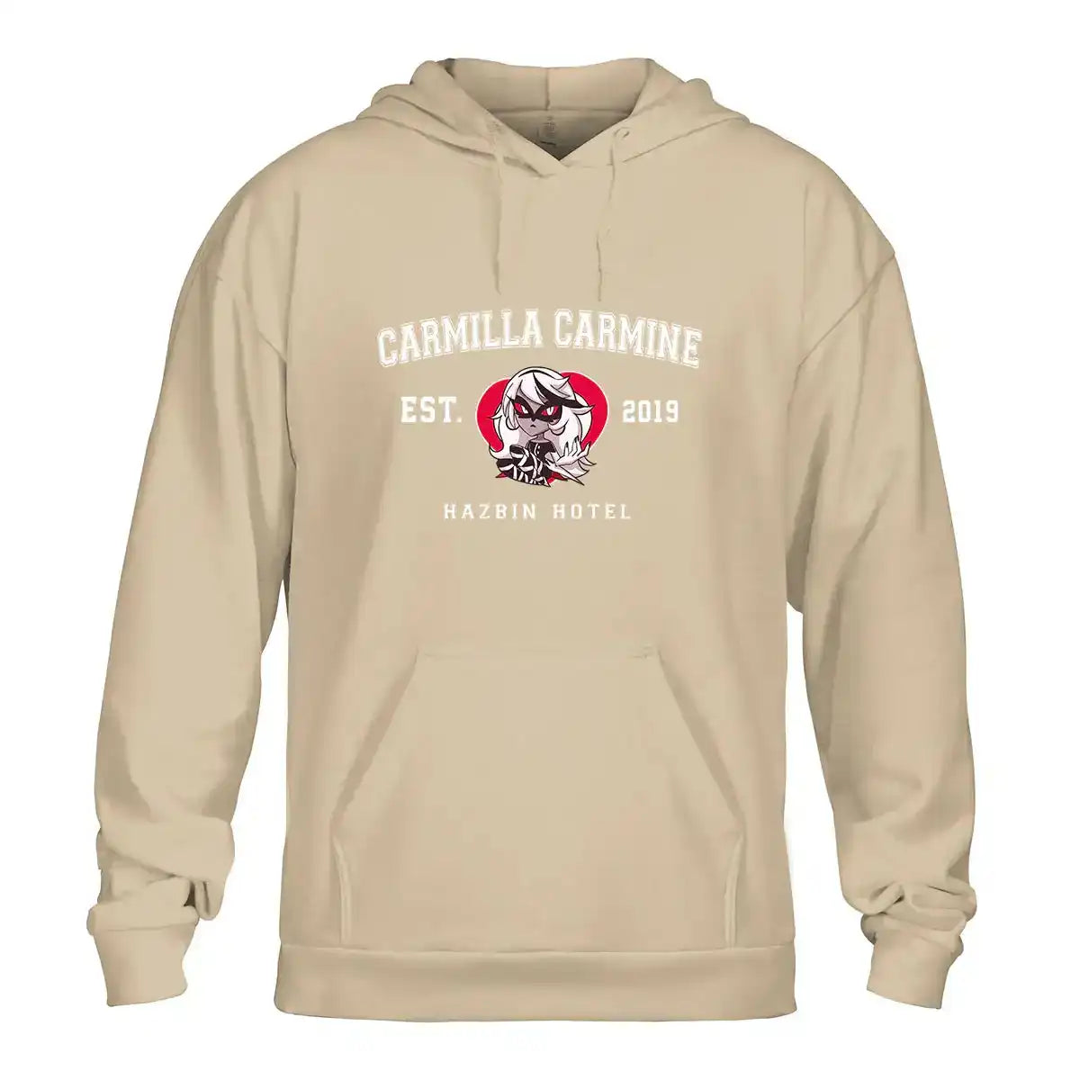 Carmilla Carmine Hazbin Hotel Shirt – Anime Fan Varsity College Style Tee