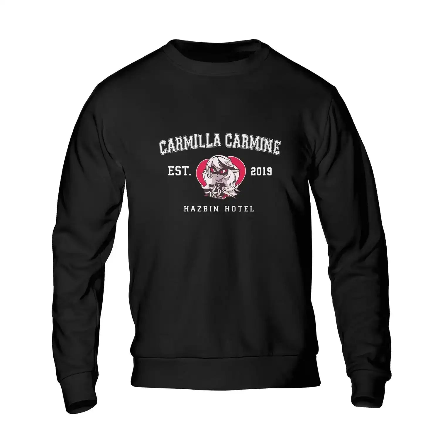 Carmilla Carmine Hazbin Hotel Shirt – Anime Fan Varsity College Style Tee