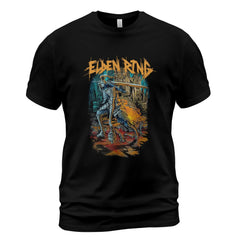 Elden Ring Shirt – Heavy Metal Style Elden Ring Game T-Shirt for Gamers, Tarnished Soulsborne Tee, FromSoftware Dark Fantasy Graphic Shirt