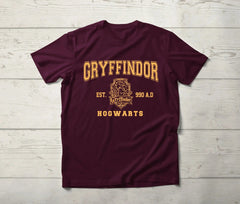 Gryffindor House Shirt – Wizard Sport Hogwarts Varsity T-Shirt, Bookish Potter Fan Gift Tee
