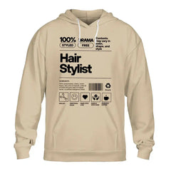 Hair Stylist Shirt – Funny 100% Styled Drama Free Salon Work T-Shirt, Hairdresser Gift Tee