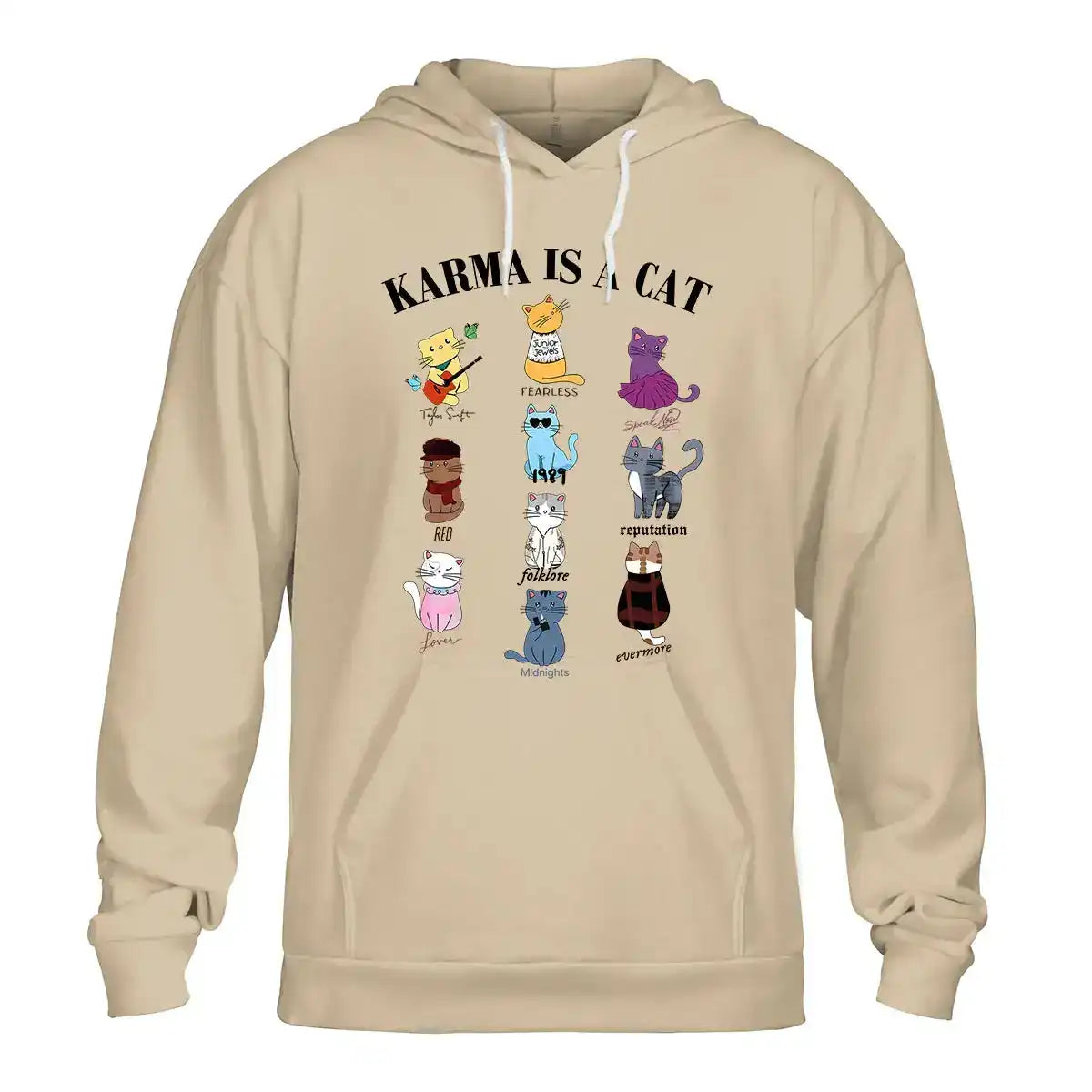 Karma Is A Cat Shirt – Taylor Swift Inspired Cat Album Eras Shirt, Swiftie Fan Gift Sweatshirt
