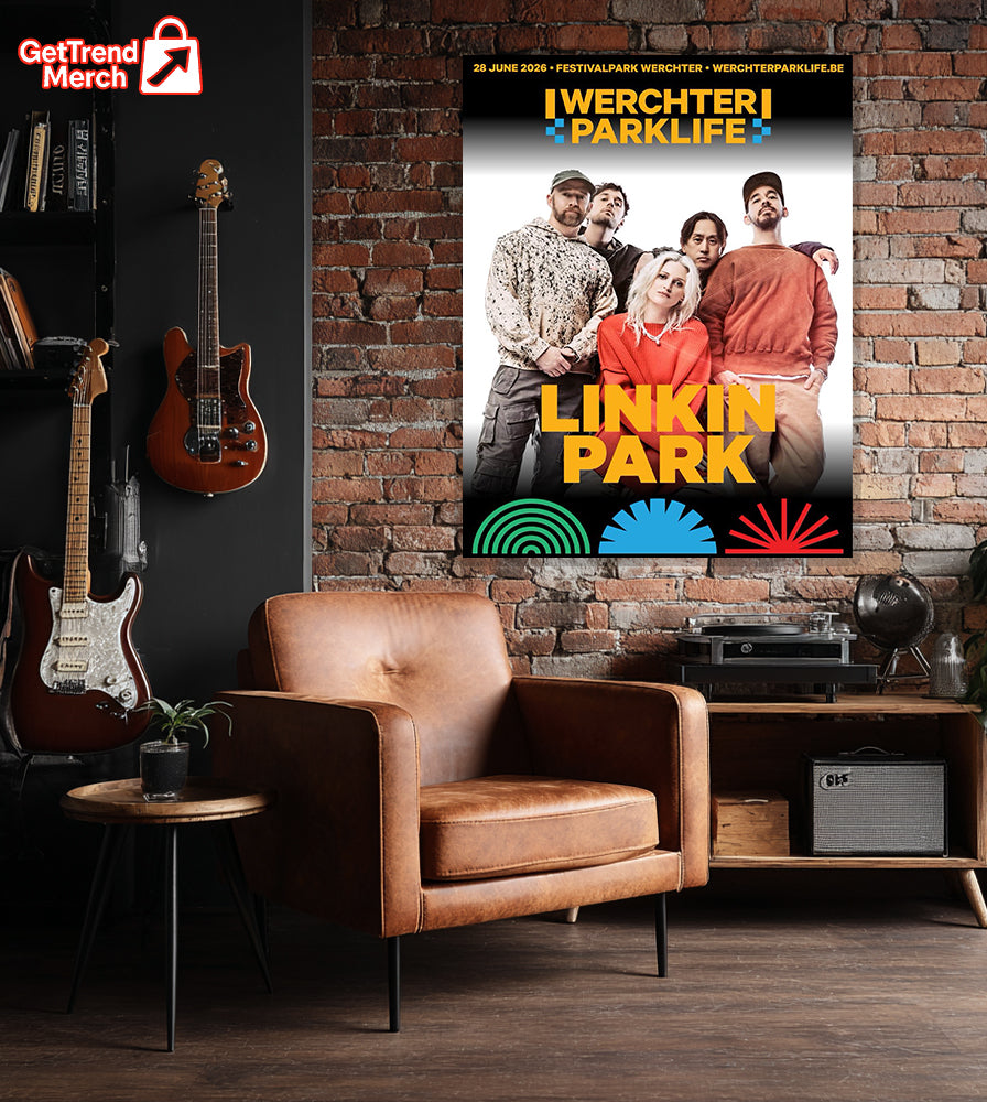Linkin Park Werchter Parklife 2026 Concert Poster Canvas – Festival Art Print