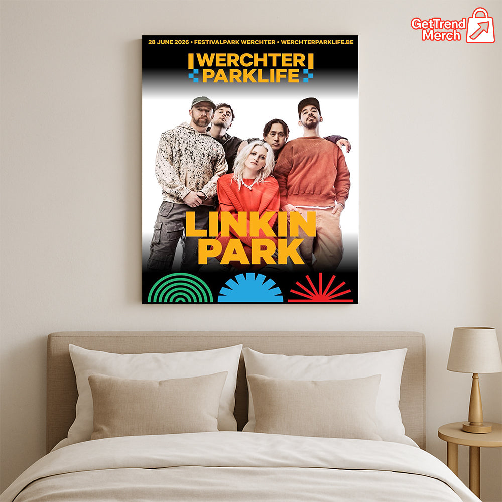 Linkin Park Werchter Parklife 2026 Concert Poster Canvas – Festival Art Print