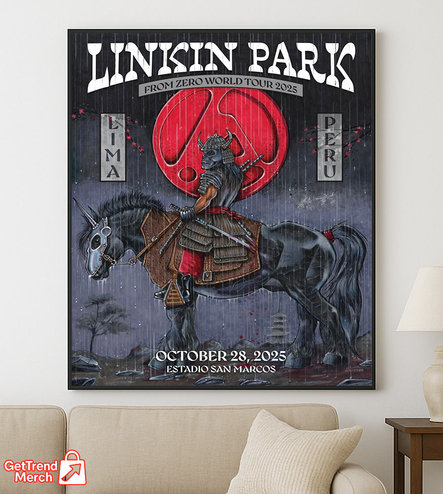 Linkin Park – From Zero World Tour – Lima, Peru – Estadio San Marcos – Oct 28, 2025 Poster Canvas Wall Art