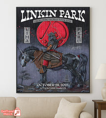 Linkin Park – From Zero World Tour – Lima, Peru – Estadio San Marcos – Oct 28, 2025 Poster Canvas Wall Art