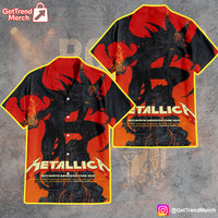 Metallica M72 Santa Clara 2025 Dragon Hawaiian Shirt – Limited Tour Edition - Get Trend Merch