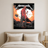 Metallica M72 World Tour 2025 Houston Texas Pop-Up Shop Concert Poster Canvas Wall Art - Get Trend Merch