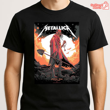 Metallica M72 World Tour 2025 Houston Texas Pop-Up Shop Concert Setlist T-Shirt - Get Trend Merch