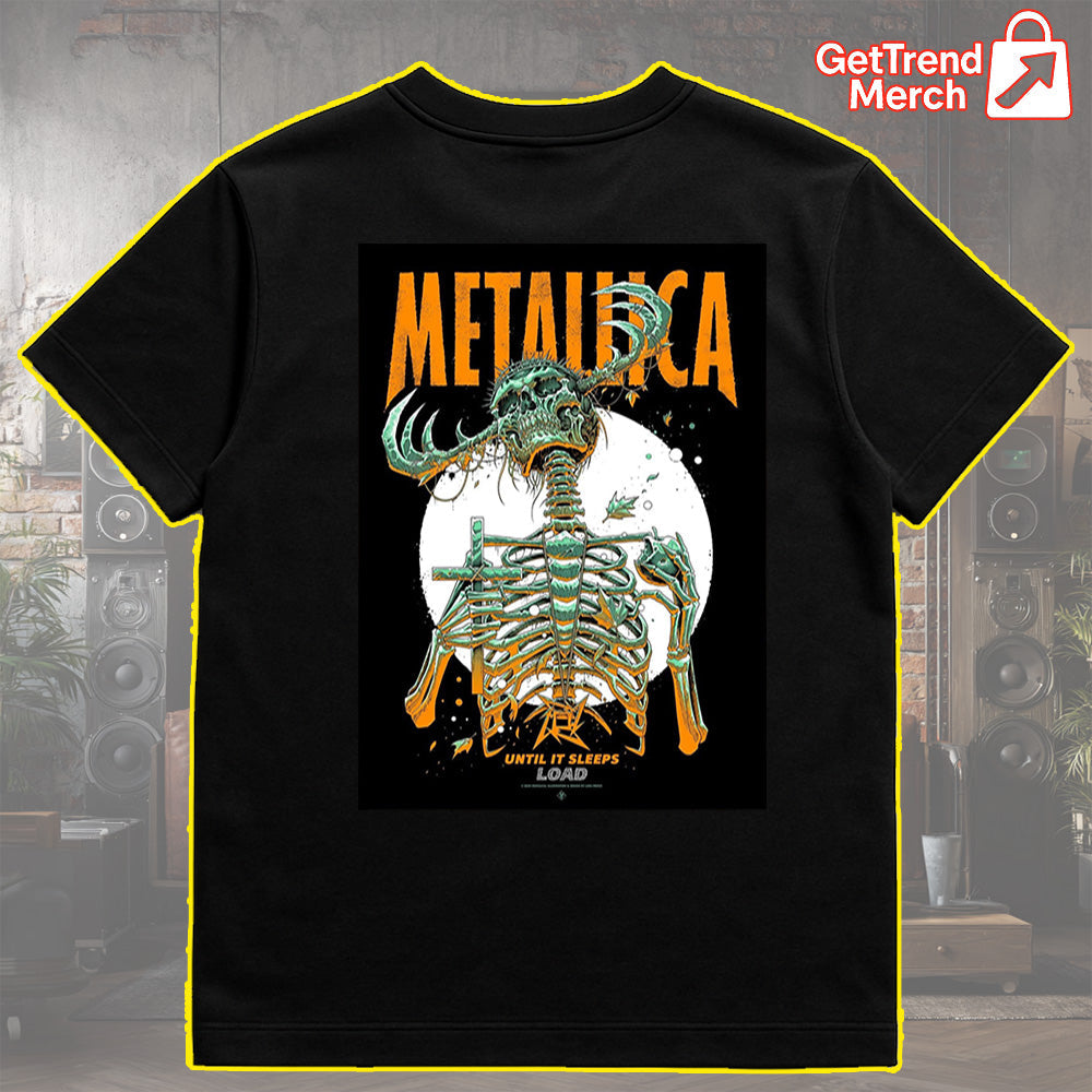 Metallica M72 World Tour 2025 | Until It Sleeps Load | Exclusive Concert Merch T-Shirt - Get Trend Merch