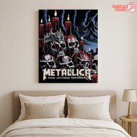 Metallica Santa Clara 2025 Poster Canvas – Official Tour Art by Brandon Heart, Levi’s Stadium - Get Trend Merch