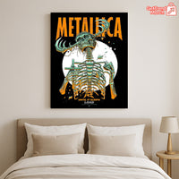 Metallica M72 World Tour 2025 Until It Sleeps Load Houston Exclusive Tour Poster Canvas Wall Art - Get Trend Merch