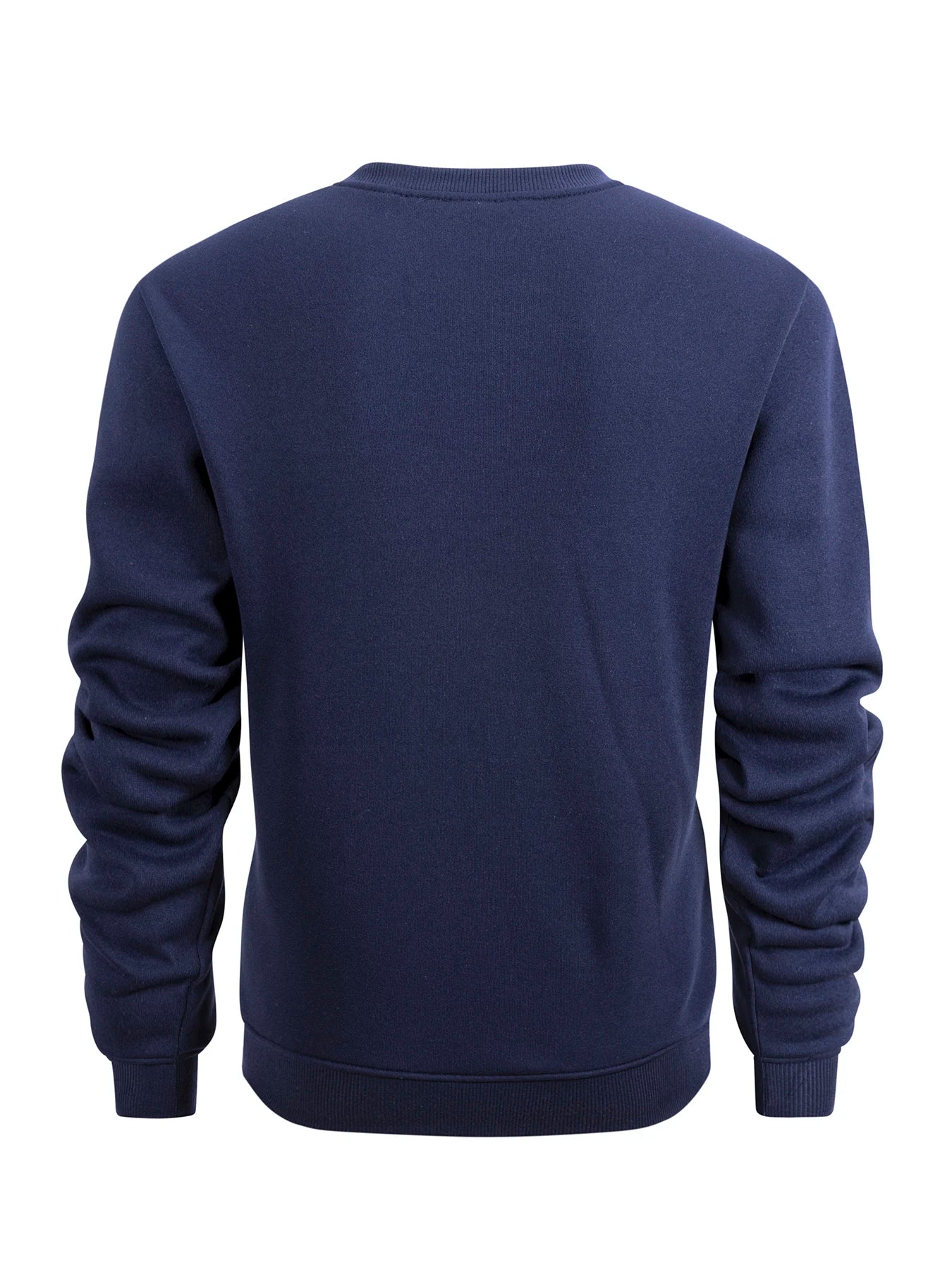 Men’s Crewneck Sweatshirt Solid Color Long Sleeve